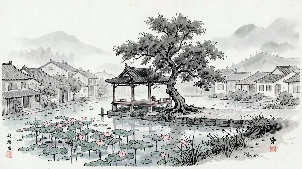 Cây xanh và mặt nước — hai lá phổi của đô thị nhỏ